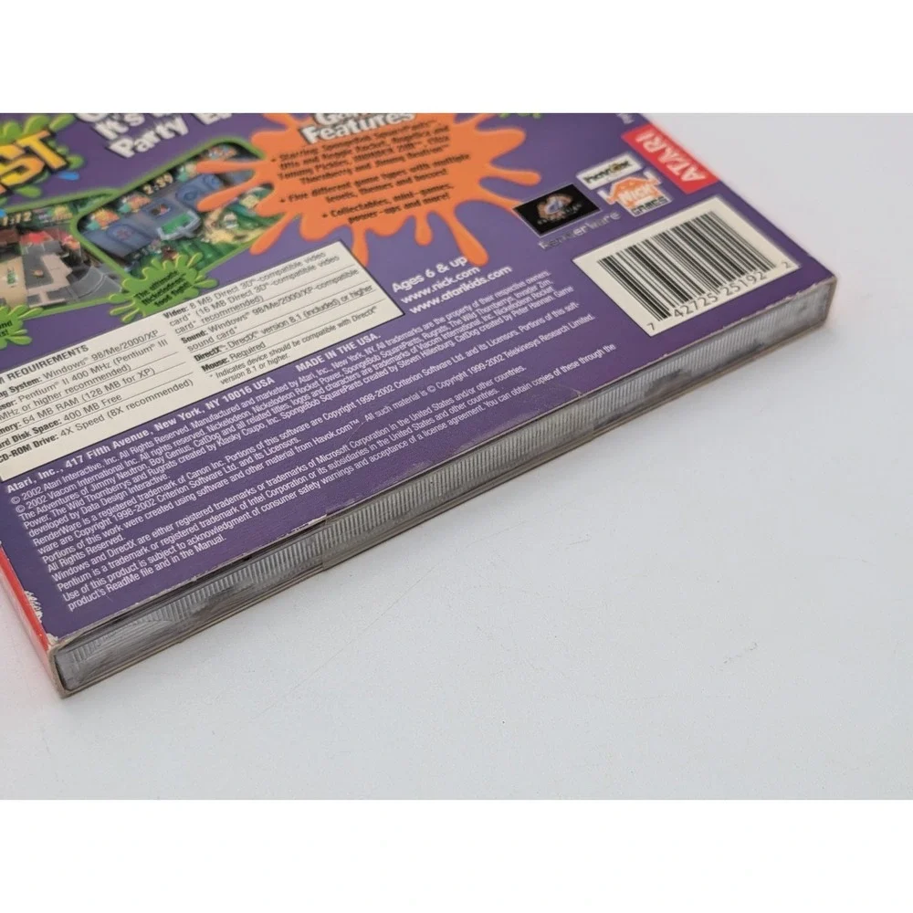 Nickelodeon Party Blast CD w/ Slipcover Version Rare Factory Sealed New Atari